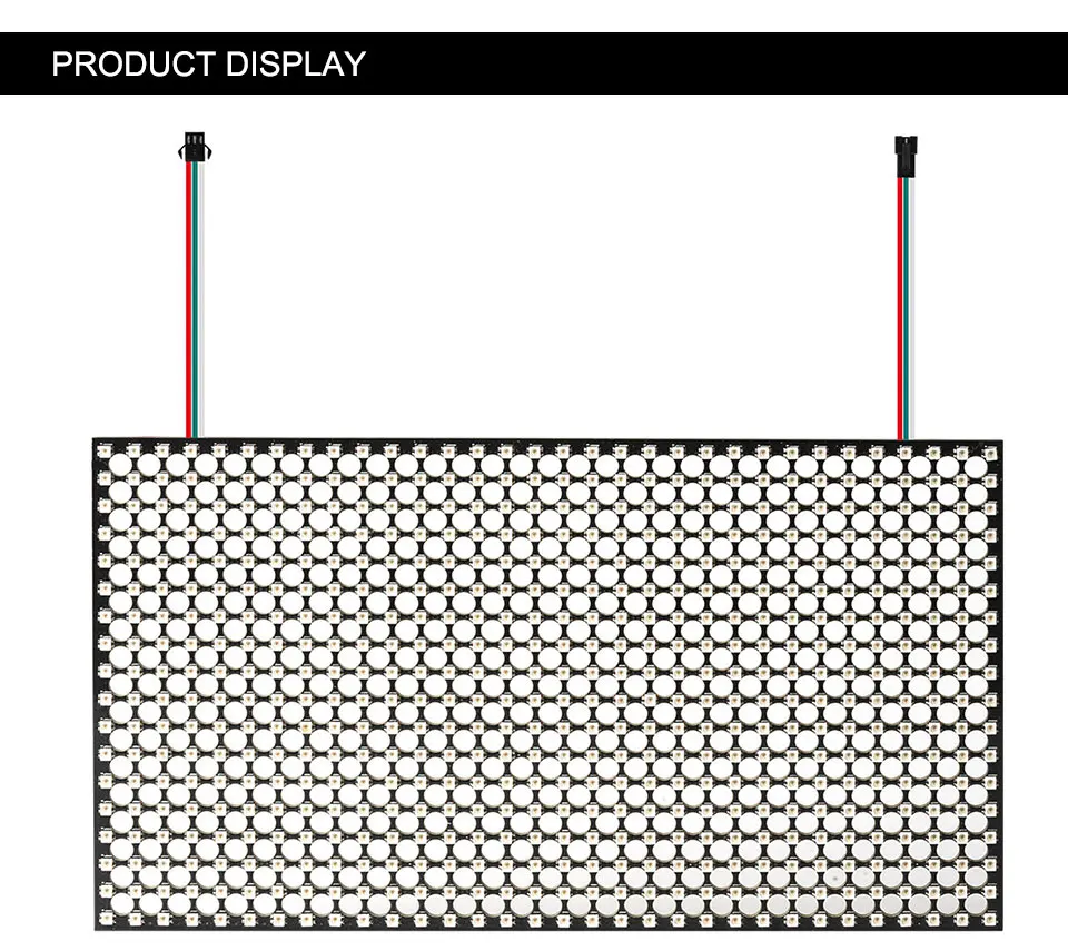 576 пикселей WS2812B мини rgb-матрица панель экран 18x32 высокой плотности цифровой индивидуально адресуемый полный цвет мечты DC5V