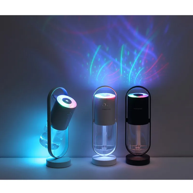 USB увлажнитель воздуха с прохладным туманом очиститель со светодиодный