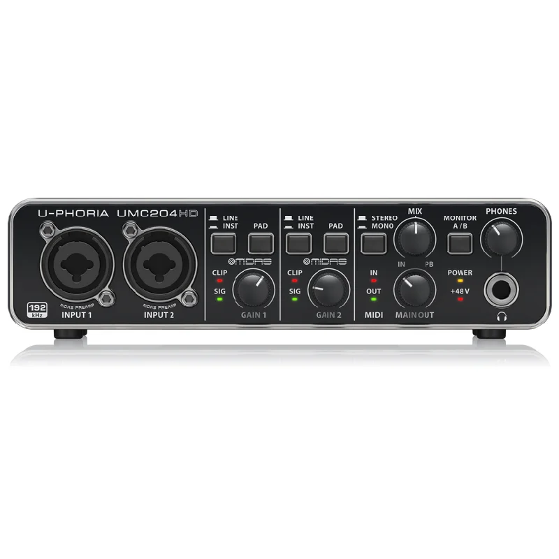 Оригинальная новая звуковая карта Behringer UMC204HD независимая внешняя для записи