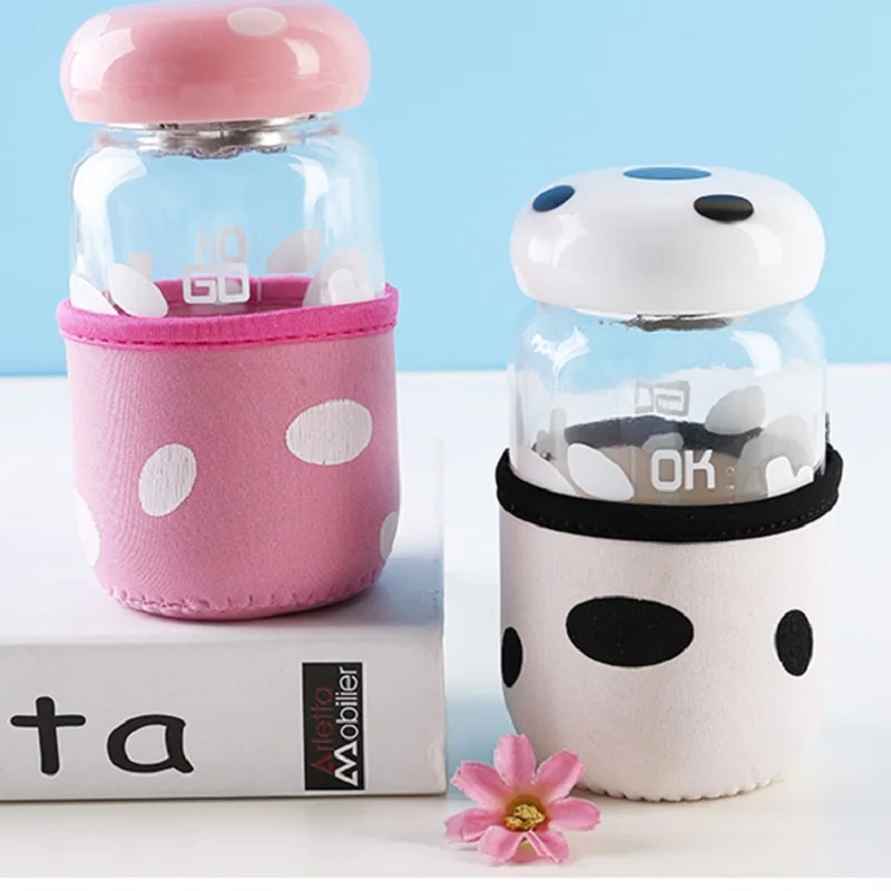 Новый творческий милый гриб Стекло девушка мультфильм Корейский путешествия