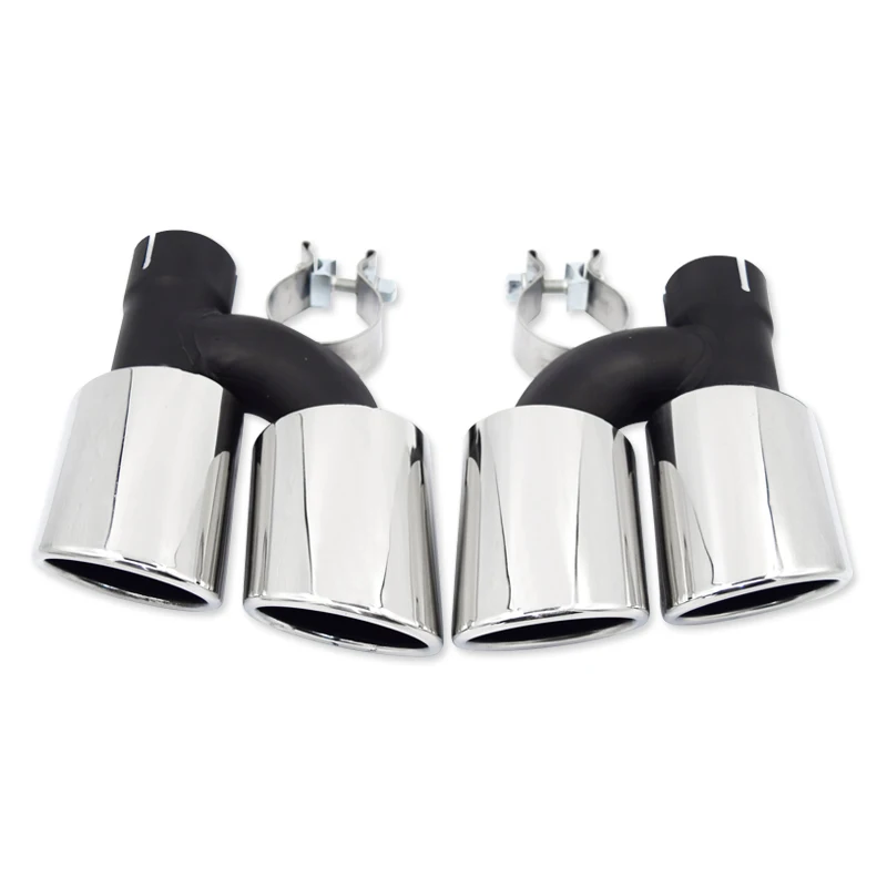 1 пара на 2 Автомобильный задний модифицированный глушитель выхлопной газовой