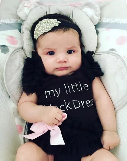 

Baby Girl Bodysuits Overalls For Newborns Baby My Little Black Pink White Dress Romper Lovely Angel Summer Girl Bodysuit