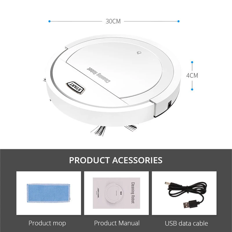 

Robot Vacuum Cleaner 1800PA Poweful Suction 3in1 pet hair home dry wet mopping cleaning robot Auto Charge vacuum mini Cleaner