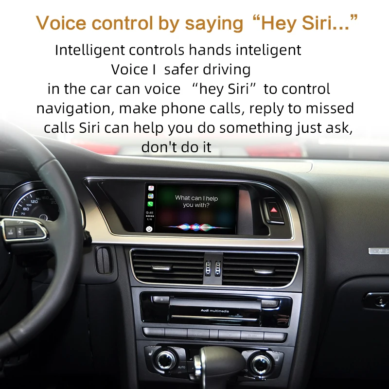 Беспроводная Автоматическая интерфейсная коробка Apple Carplay Android для AUDI A4 A5 3G MMI