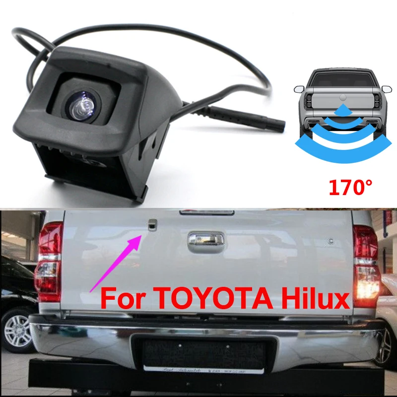 

CCD HD Rear View Camera Parking System For Toyota Hilux Vigo Pickup 2004~2019 AN10 AN20 AN30 AN120 AN130 2.8 DC GD-6 4X4