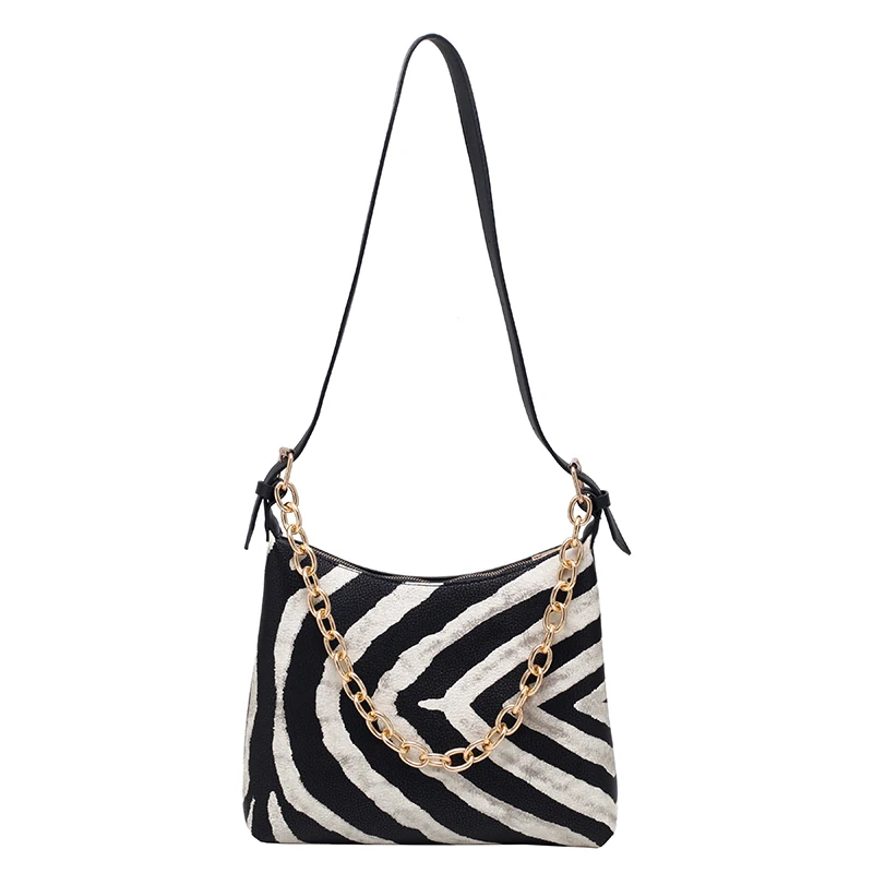 

Animal Pattern PU Leather Shoulder Bags for Women 2021 Branded Trend Crossobody Handbags Female Chain Designer Trending Hand Bag