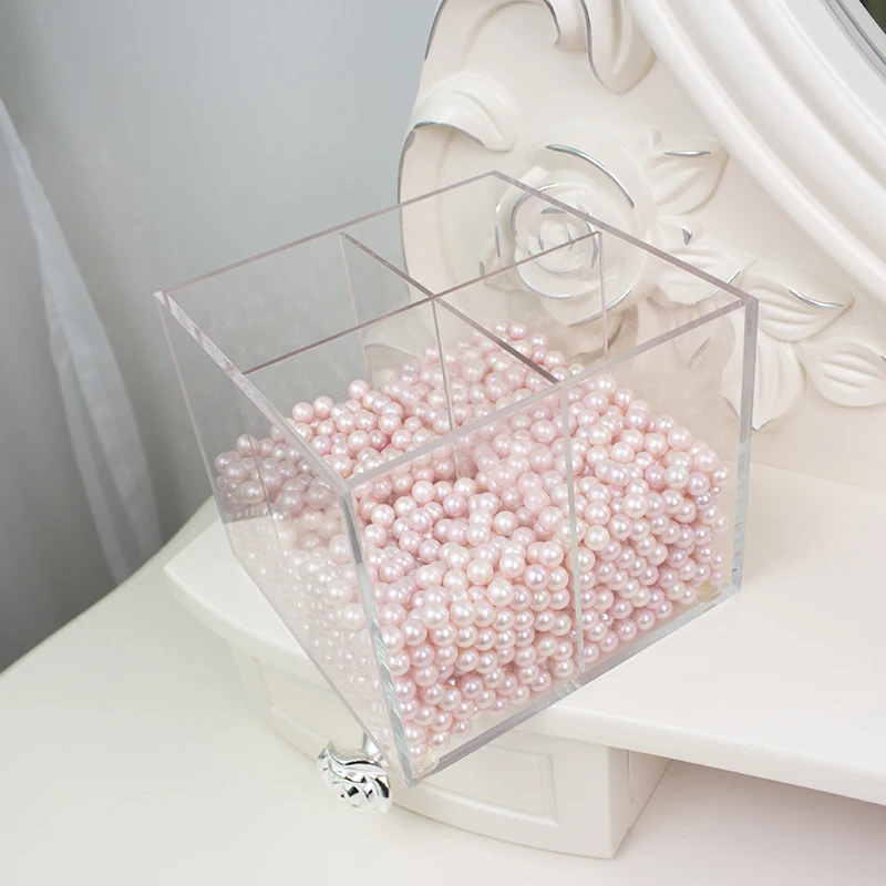 Новый прозрачный органайзер для кистей макияжа акриловая коробка хранения