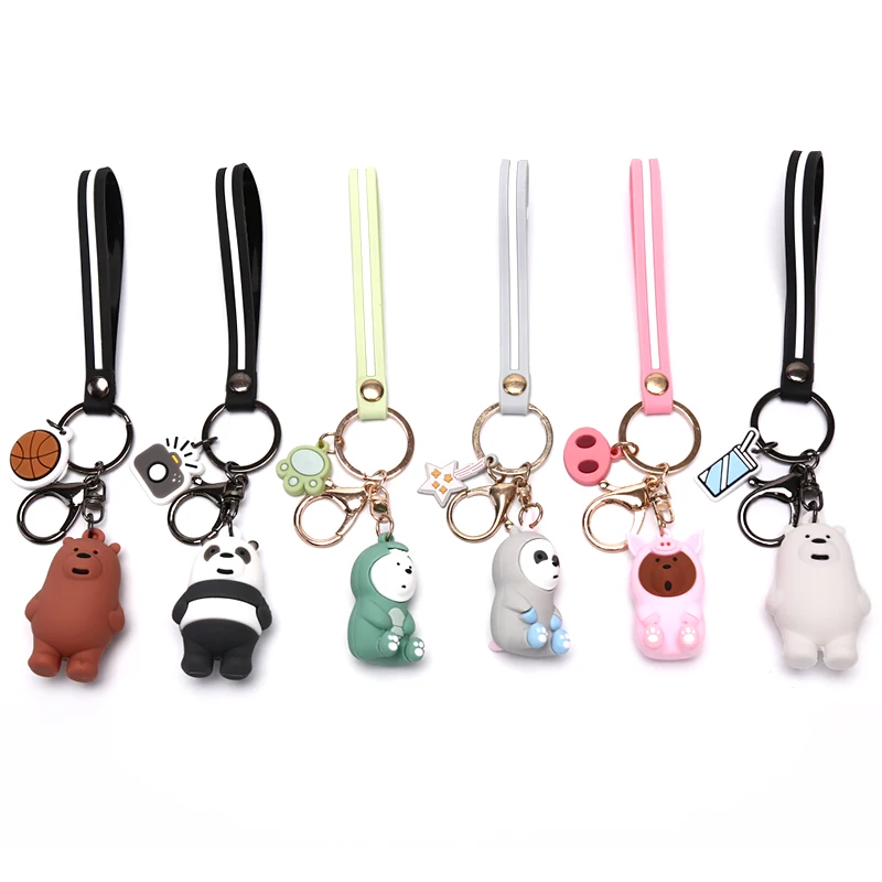 Мультфильм 3D медведи Панда Свинья Вавилон животное брелок аксессуар подарок |