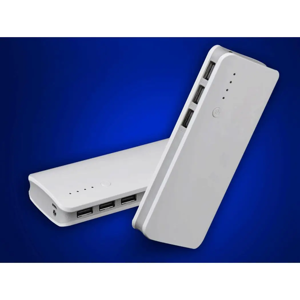 20000mAh power Bank 3 Портативное зарядное usb-устройство светодиодный 5V 1A внешний