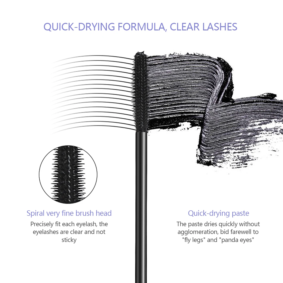 

Eye Makeup Mascara Easy To Dry Makeup Mascara Long-lasting Lengthening Mascara Mascara Color Mascara