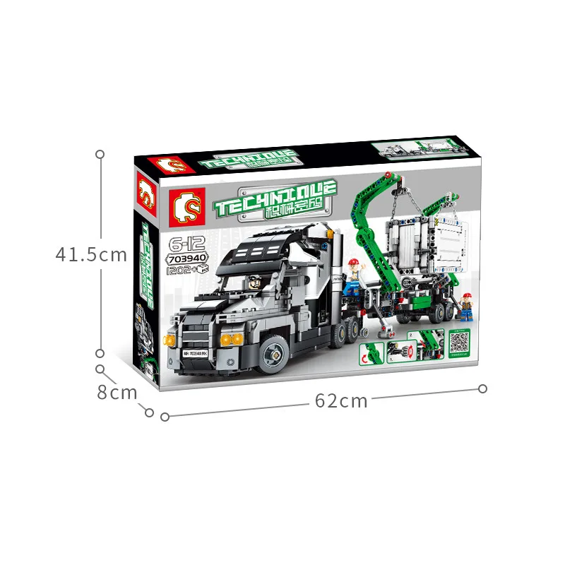 Technic автомобильные игрушки совместимые с Lepining mini Mack большая модель грузового