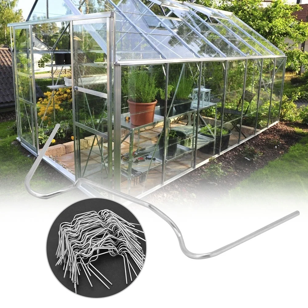 50 шт. зажимы для остекления из нержавеющей стали толстые теплицы пружинное