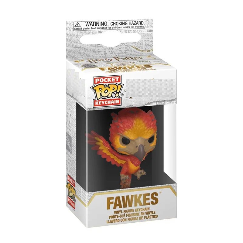 Fawkes Funko Pop HP7 Харри Хедвиг Фокс брелок игрушки дисней Олаф Анна Эльза фигурка принцессы брелок Подвески Игрушки Южная парк Кенни - Цвет: Fawkes