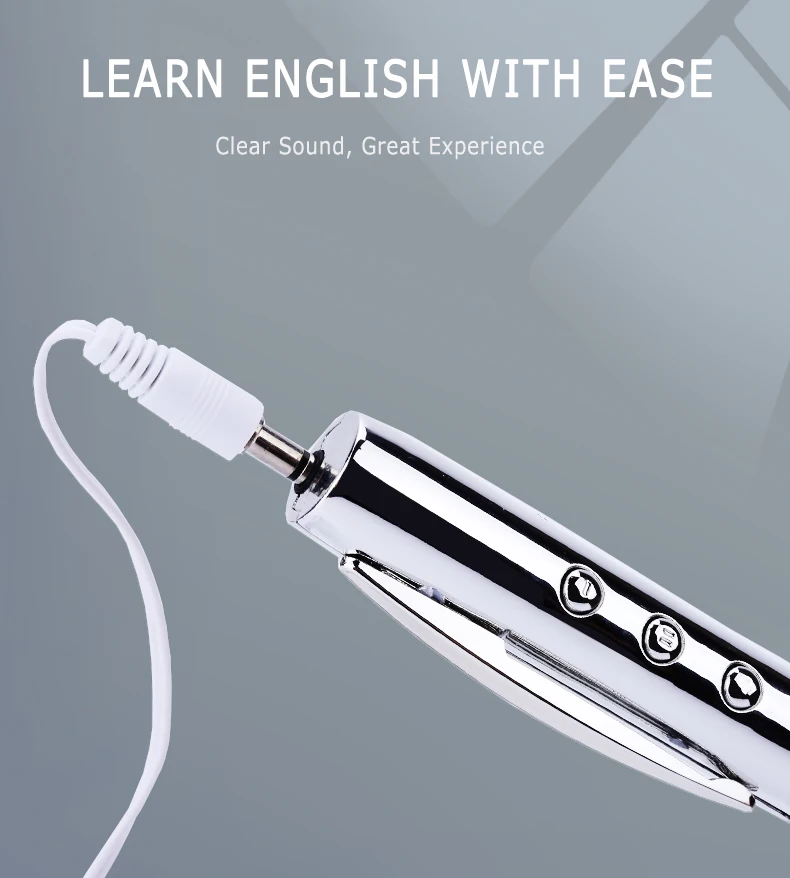 Ручка со встроенной SD картой MP3 плеер с обучением прослушиванию на английском