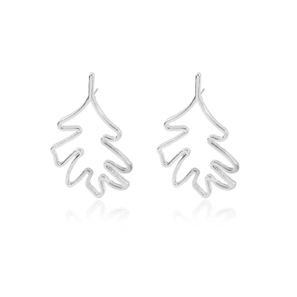 Простые серьги ожерелье наборы для женщин модные трендовые металлические