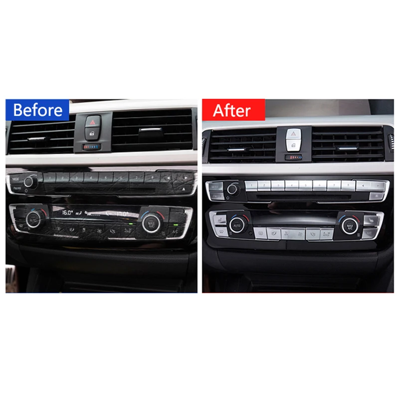 Хромированная наклейка на панель переключателя CD для BMW 3 4 серии F30 F32 F34 F35 F36 320i 318i