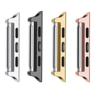 Соединительный адаптер для Apple Watch Series 6 40 мм, ремешок для Apple Watch 42 мм 44 мм 38 мм 4541 мм, нержавеющая сталь 7 SE 5 4