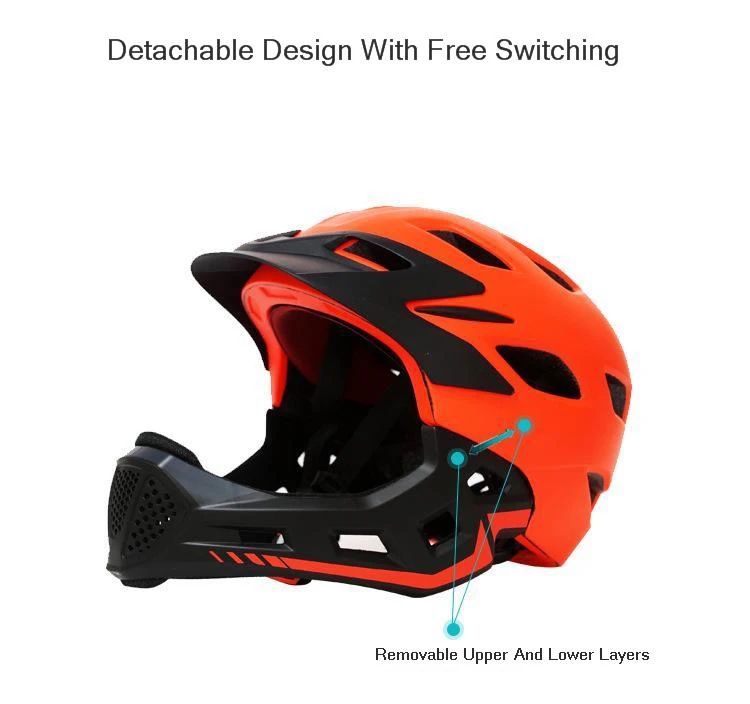 Kids Off-road helmet mtb full face Helmet Scooter full-face helmets Removable Safety Cap snowboard kids cycling |