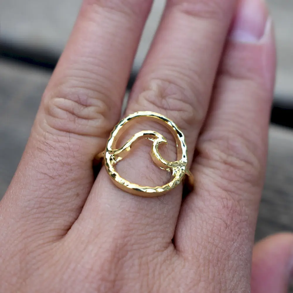 12 шт. волнистых колец подарок для океана и пляжа|Кольца| |