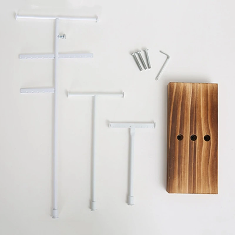 

Jewelry Hanger, Solid Wood Small Object Shelf, Necklace, Earring, Jewelry, Lipstick Storage and Display Stand