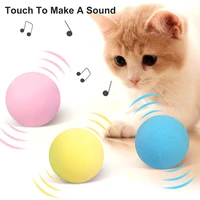 smart cat toys interactive ball catnip cat training toy pet playing ball pet squeaky supplies products toy for cats kitten