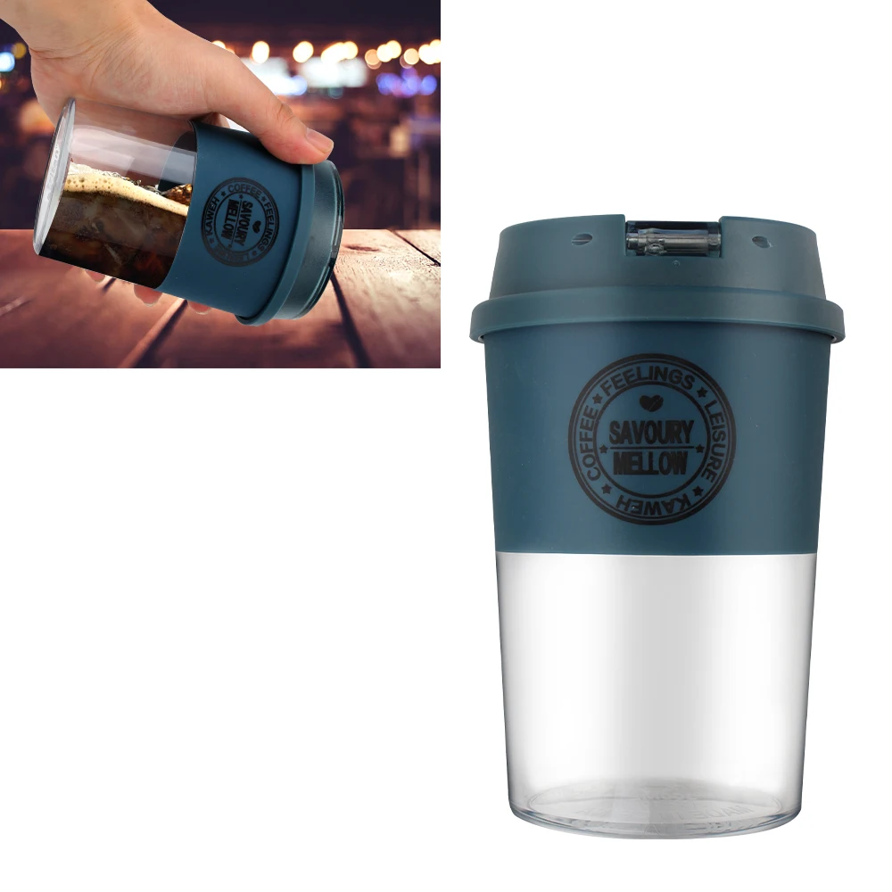

300ml Coffee Cup Leak-Proof Travel Mug for Outdoor Leisure Anti-Scalding Portable Tea Milk Cup