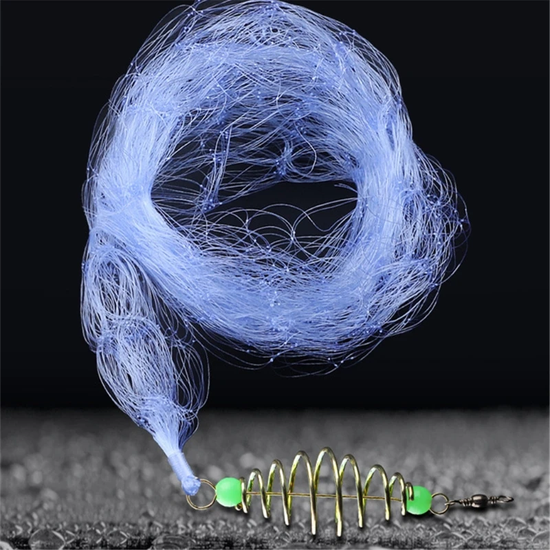 

Spring Fishing Net with Light & Night Ball Solid Connector Ring for Freshwater Drop Shipping