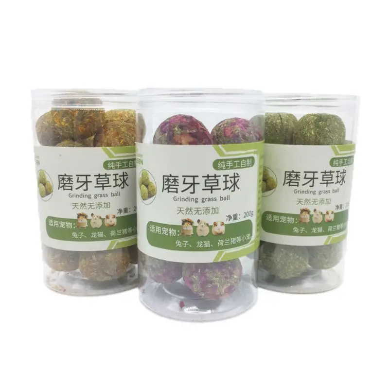 Мячик для домашних животных мяч из травы хомяк Жевательные Зубы игрушки игр