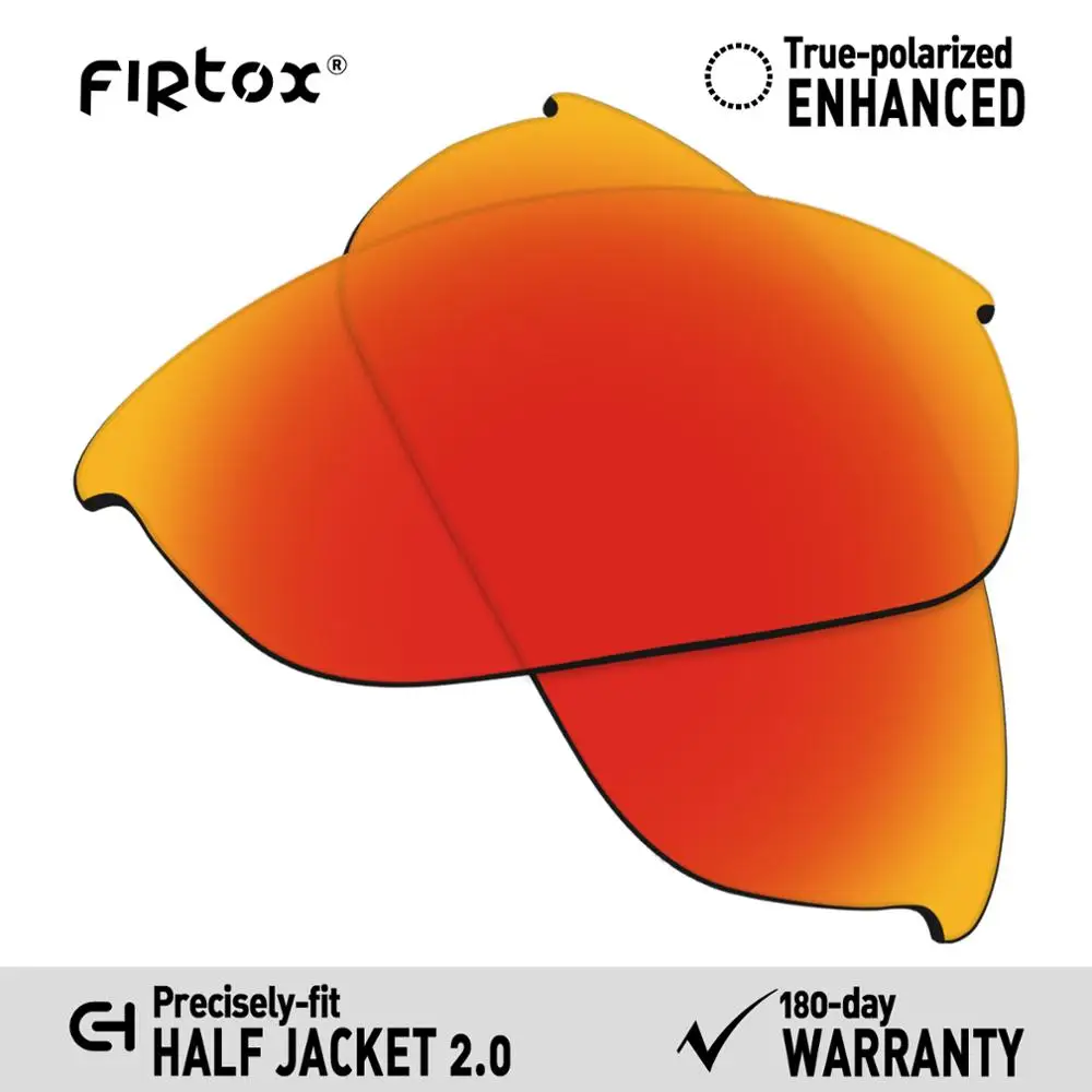Red-Polarized Firtox настоящие поляризованные Сменные рассеиватели UV400 для солнцезащитных очков-половина Куртки Окли 2,0 OO9144(Только Совместимые линзы)-несколько - Цвет линз: Red-Polarized