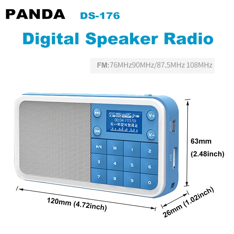 Портативный цифровой FM-радиоприемник карта памяти Walkman музыкальный mp3-плеер с