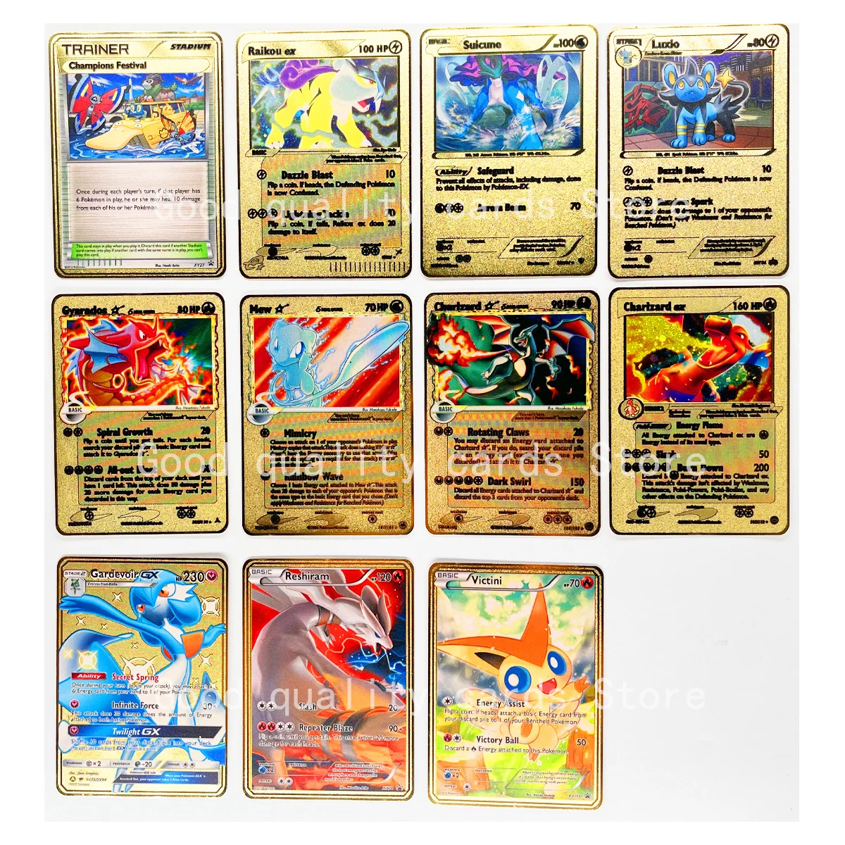 27 Styles Pokemon Metal Hydreigon Lucario EX Lusamine English Toys Hobbies Hobby Collectibles Game Collection Anime Cards | Игрушки и