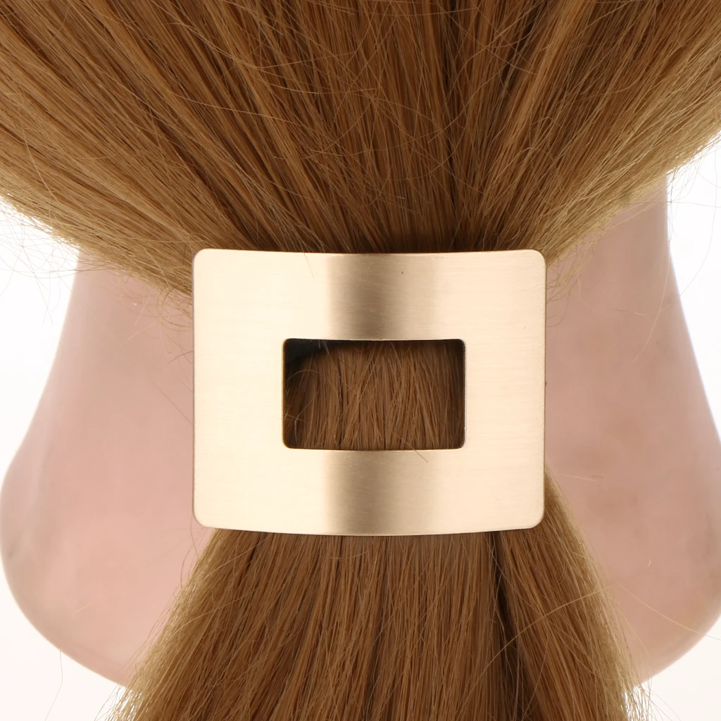 

Stylish Punk Metallic Hair Cuff Ponytail Holder Elastic Rope Band Hair Ring