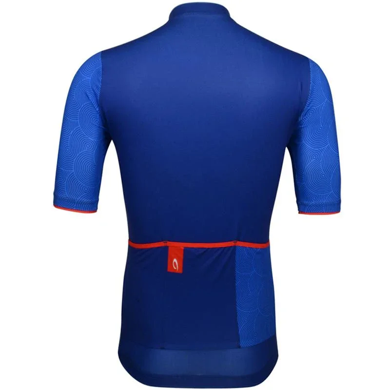 

Men's Short Sleeve Cycling Jersey Blue Bike Jersey Mountain Bike MTB Road Bike Cycling Breathable Sports Clothing Apparel / Athl