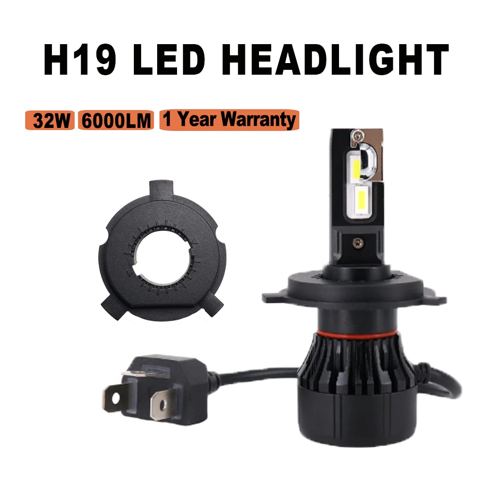 2Pcs 6000LM H19 LED Headligh with G-CR Chips 32W Fog light Bulb 9V 32V For Car Light 6000K Auto LED Car Lamp