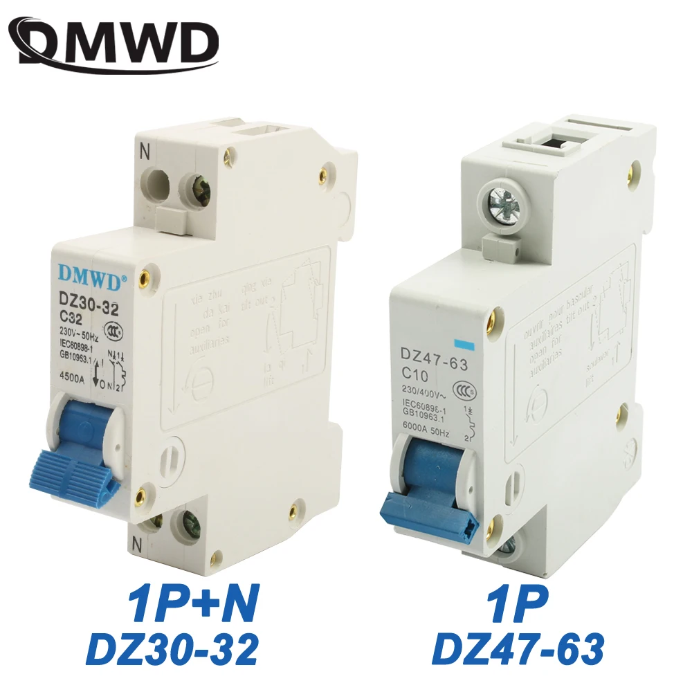 Мини выключатель ДПН мини DZ30 32 1 P + N 16A 220 V 230 50 Гц 60 цепи din рейку RCCB|circuit breaker|mini circuit