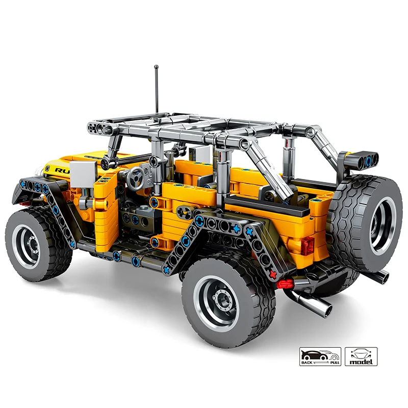 601 шт Jeeped Wrangler Advanturer Набор строительных блоков Fit Legoing Technic SUV Кирпичи DIY игрушка