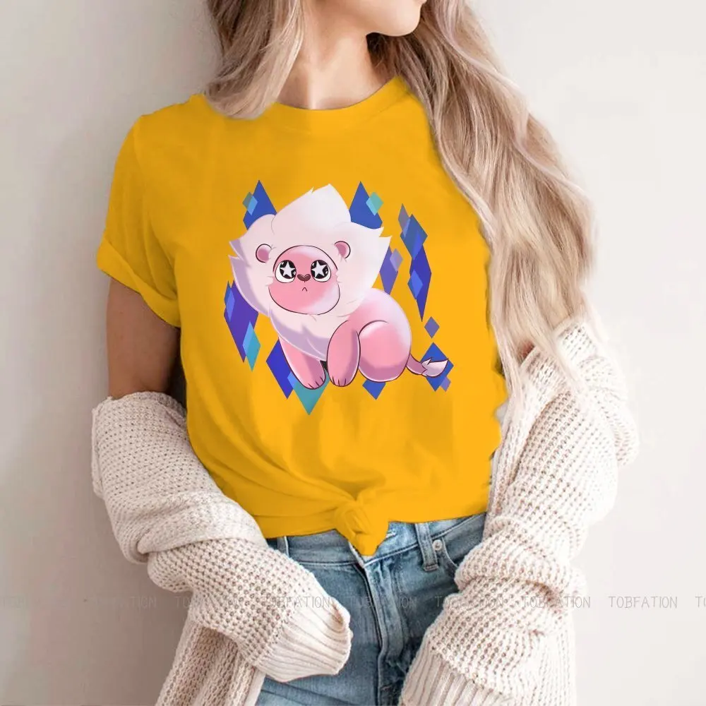 

Steven Universe Animation Science Fiction TShirt for Woman Girl Starry Eyed Lion Basic Casual Tee T Shirt Trendy Loose 4XL