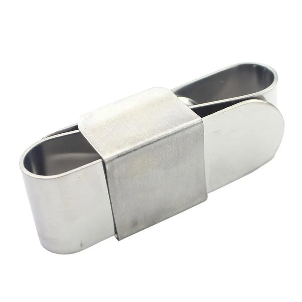 

Billiard Pool Cue Magnetic Chalk Holder With Belt Clip - Chalk Holder Stainless Steel Chocolate Powder Clip Snooker Accessories