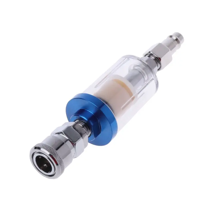 

1/4\" Mini Oil Water Separator Air Filter For Pneumatic Compressor Spray Paint Tool Pressure Quick Connector