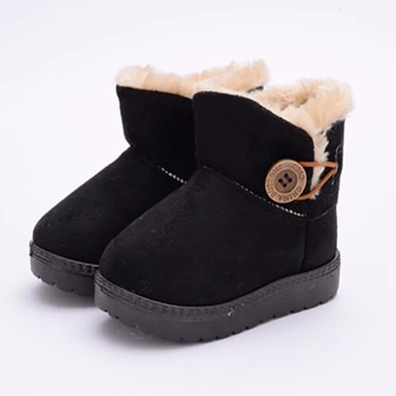 Новинка 2020 повседневные детские зимние ботинки с пряжкой для малышей