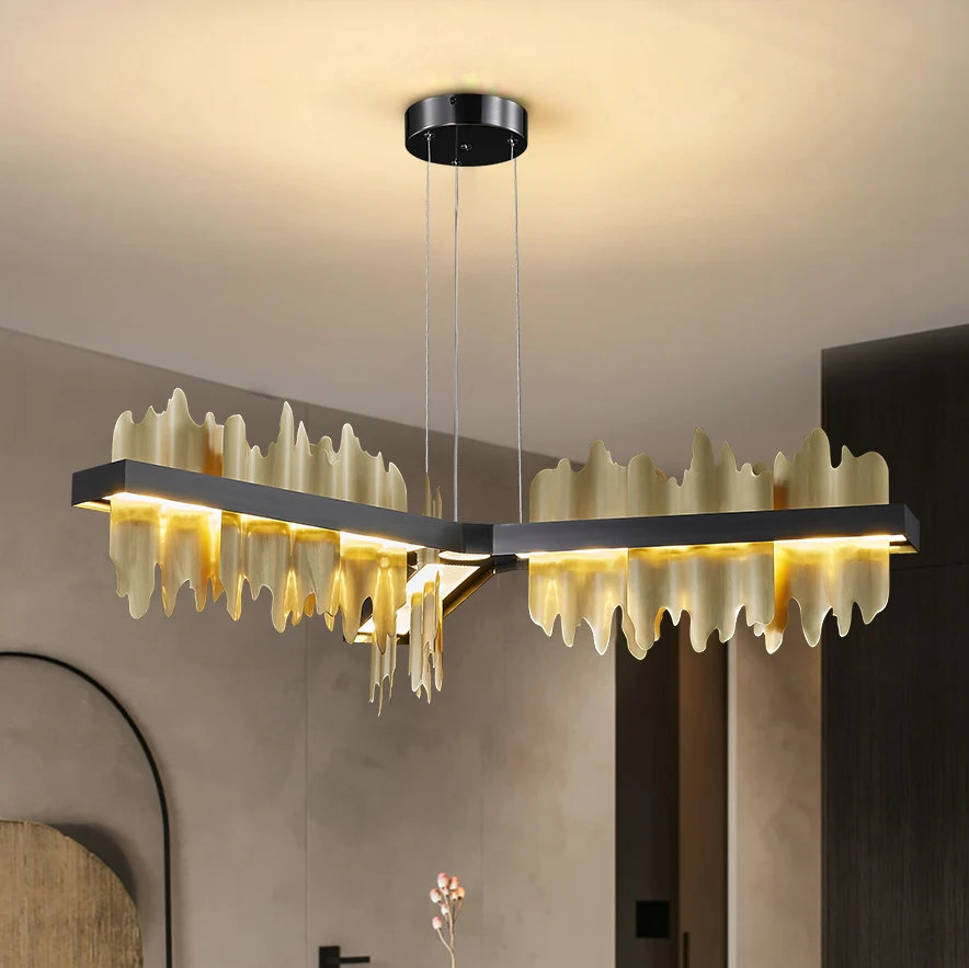 YOOGEE Современные Люстры дизайнерские Позолоченные ювелирные изделия люстра