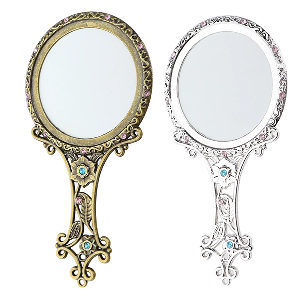 2 шт. зеркальные зеркала для макияжа Royal Fancy Vanity косметическое ручное зеркало