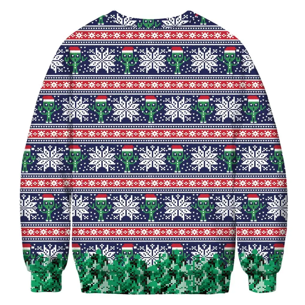 Эффeкт Крeaтивнaя Уродливые Рождественские свитера в стиле унисекс 2020 Мода