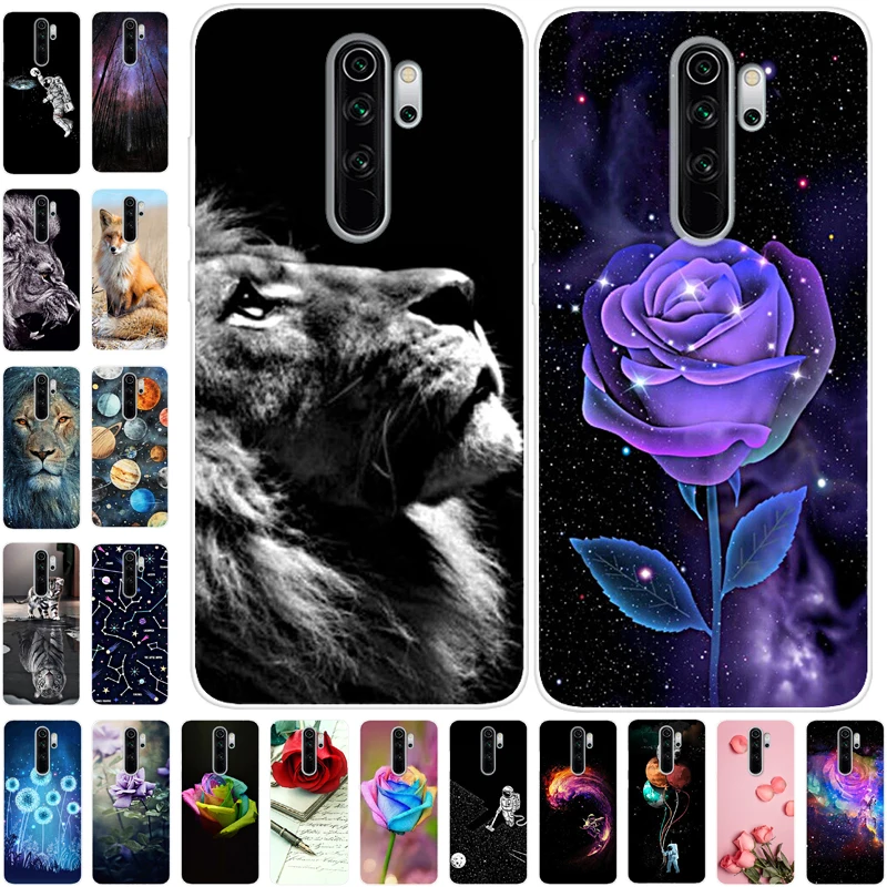 Чехол для телефона Xiaomi Redmi Note 8 Pro силиконовый мягкий чехол с цветочным рисунком