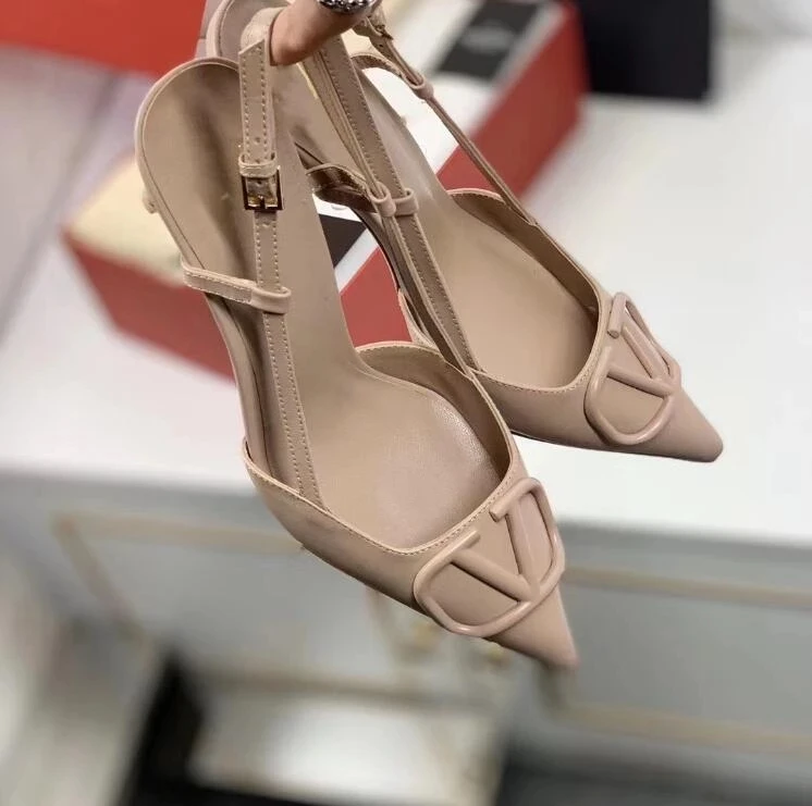 Босоножки женские на высоком каблуке 4/6/8/44 см с острым носком | Обувь