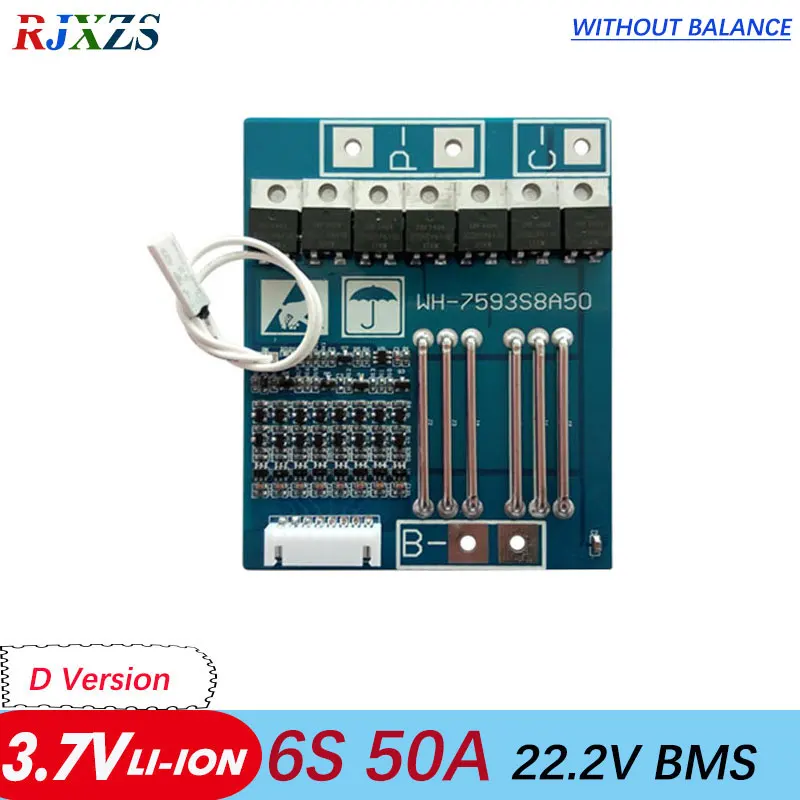 6S 50A 22 2 V li ion BMS PCM Защита аккумулятора большая плата тока bms pcm для литиевого LicoO2