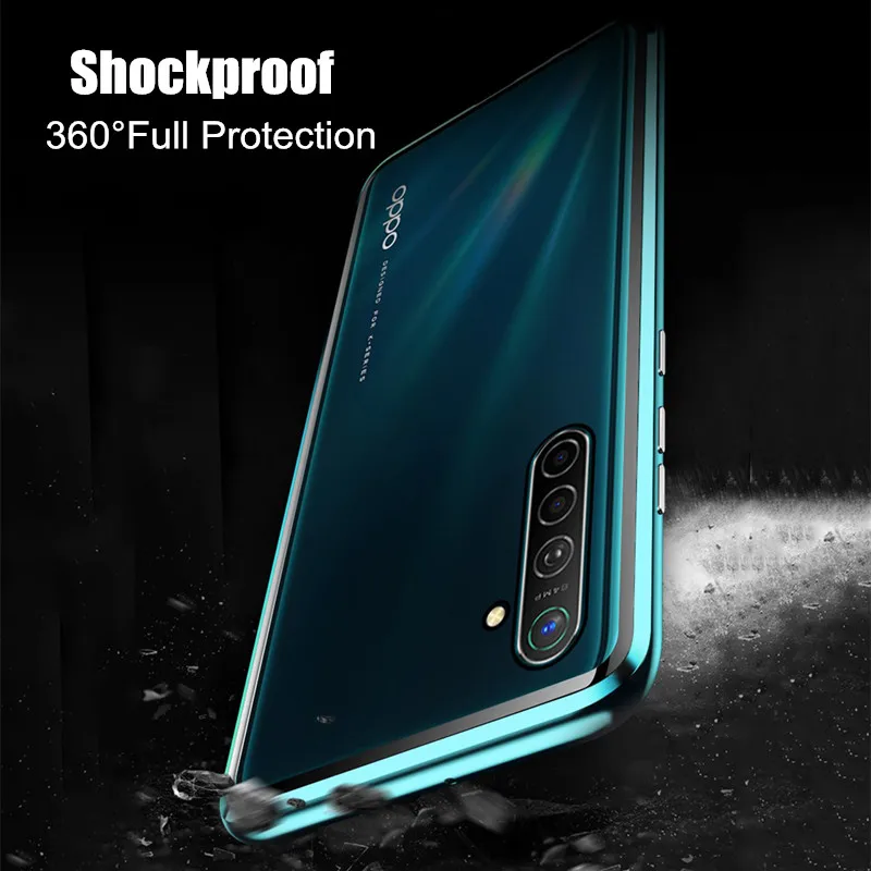 Магнитный адсорбционный чехол для Realme X3 SuperZoom 6i X50 Pro 6 5 Q двухсторонний