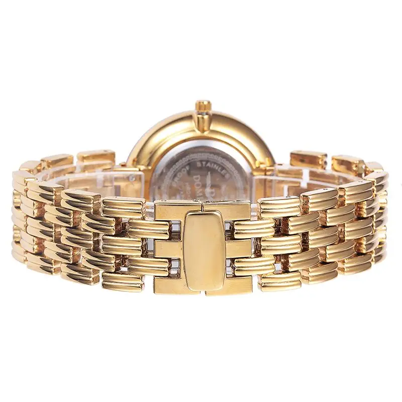 

MISSFOX Black Women Watch Minimalism Gold Silver Classic Steel Band Big Face Thin Watches Luxury Brand Special Gift For Women