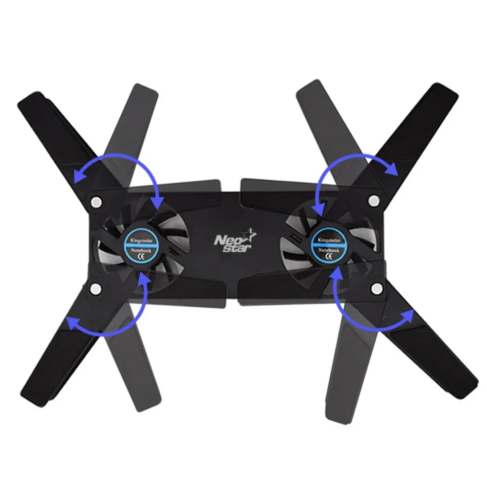 

Laptop Cooling Pad Portable Ultra-slim Laptop Cooler Stand With 2 Strong Fan