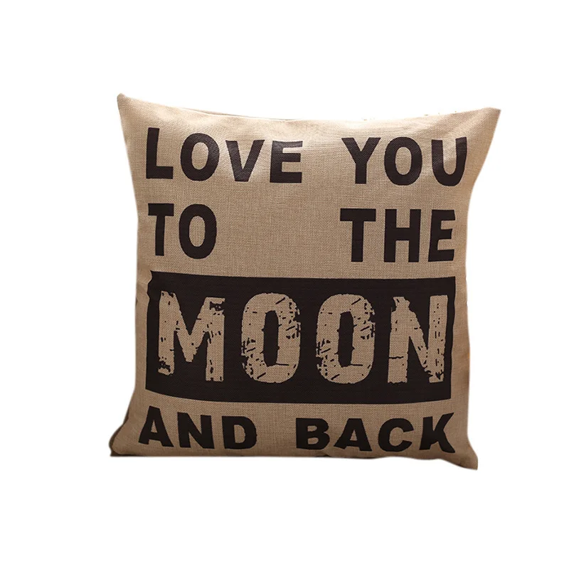 Распродажа новый модный чехол с буквенным принтом хлопковая льняная накидка на